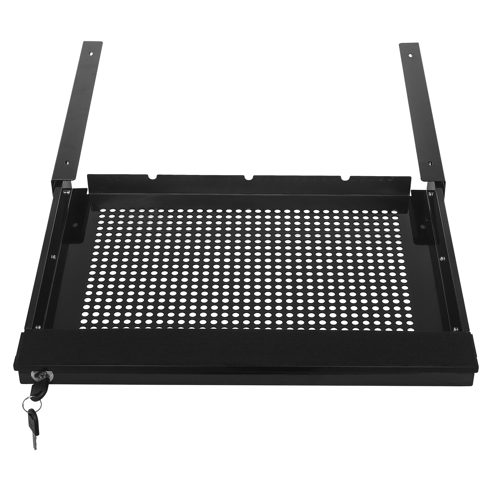 Black Under-Desk Drawer Storage Organizer for Standing Desks Pull-out Drawer