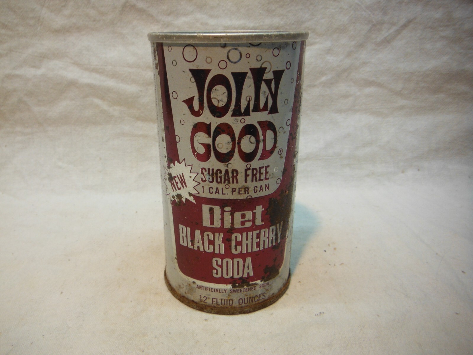 JOLLY GOOD DIET BLACK CHERRYSODA CAN~KRIER PRESERVING RANDOM,LAKE,WIS #215