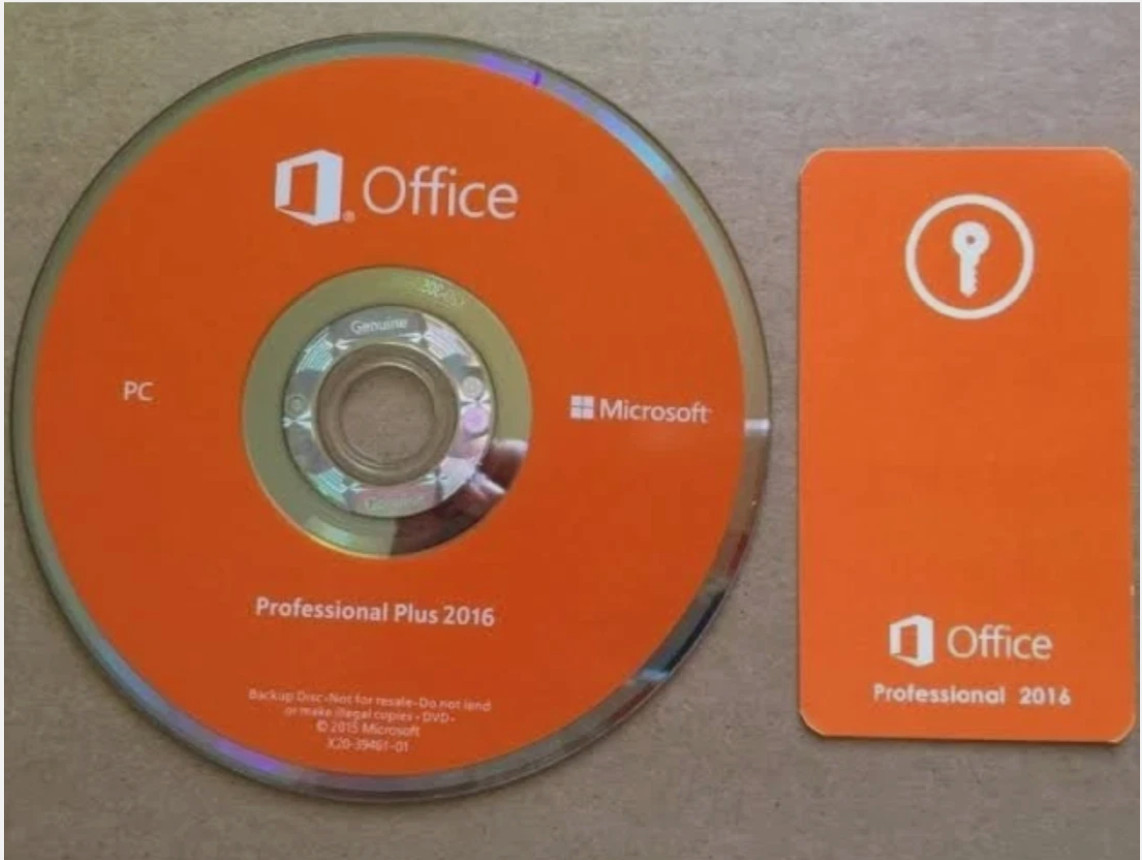 Microsoft Office Professional Plus 2016 for Windows PC Full Version Retail Box