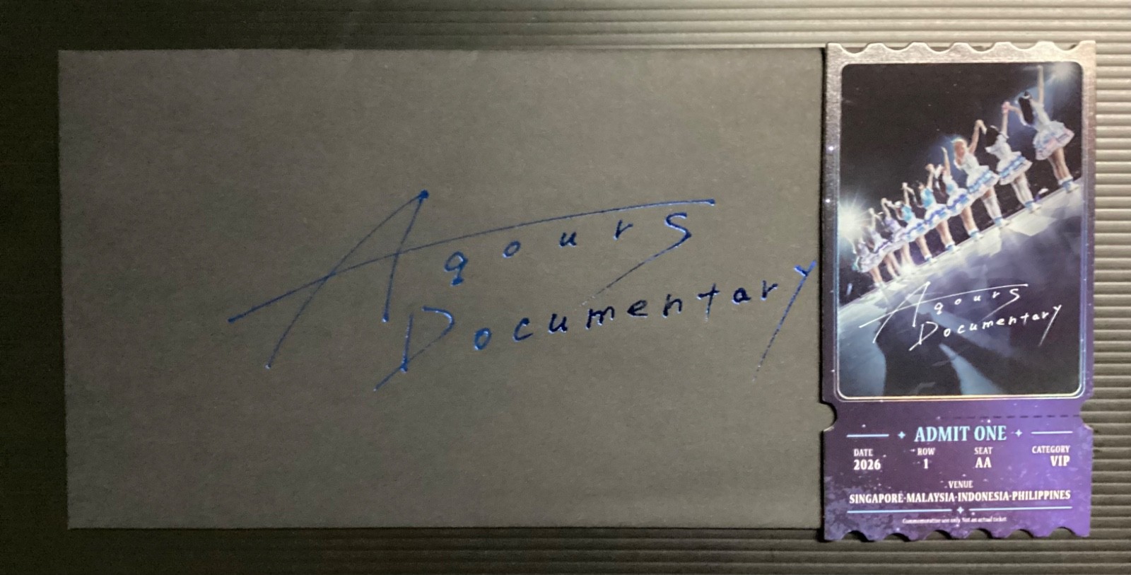 Movie Promo - Aqours Documentary Collectible Movie Ticket with envelope