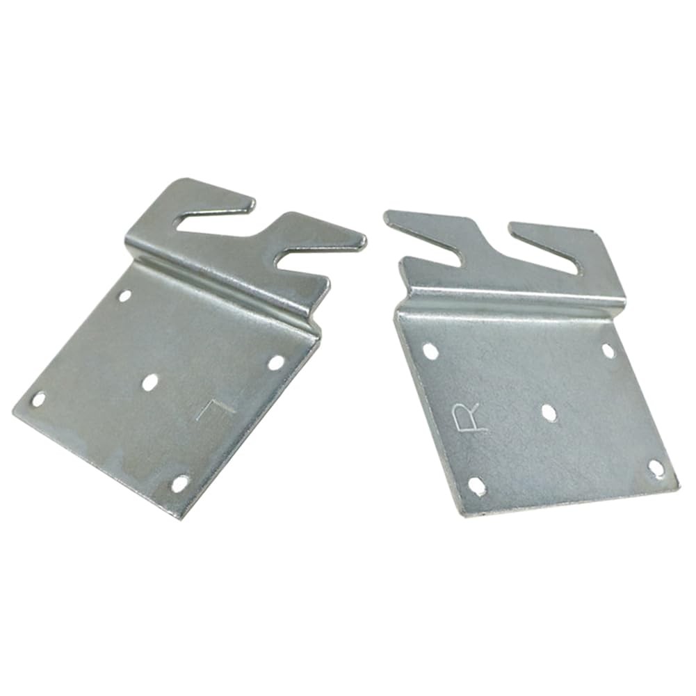 FoyaHome 2 Pcs Universal Wood Bed Headboard Brackets, Silvery Adjustable Bed ...