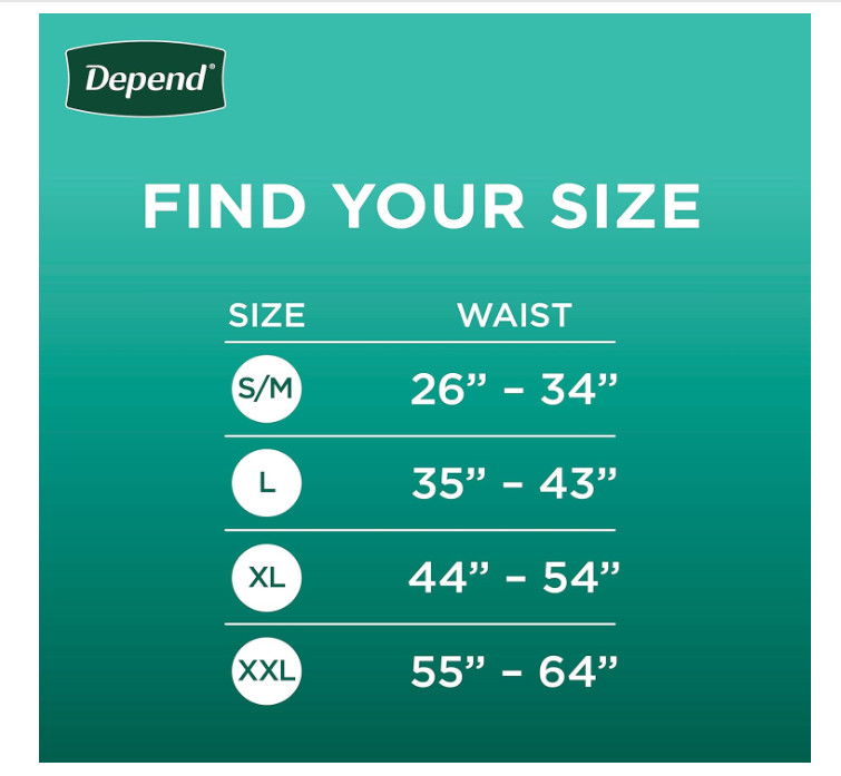 Depend Fresh Protection Adult Incontinence Underwear for Men XXL, 44ct