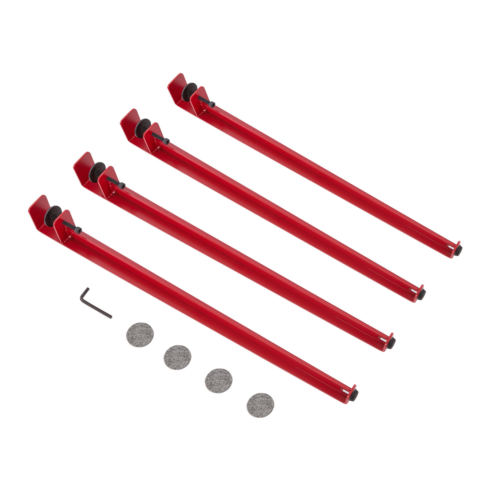 Adjustable Table Legs Table Clamp Legs F-shaped Table Legs 71cm/28in RED