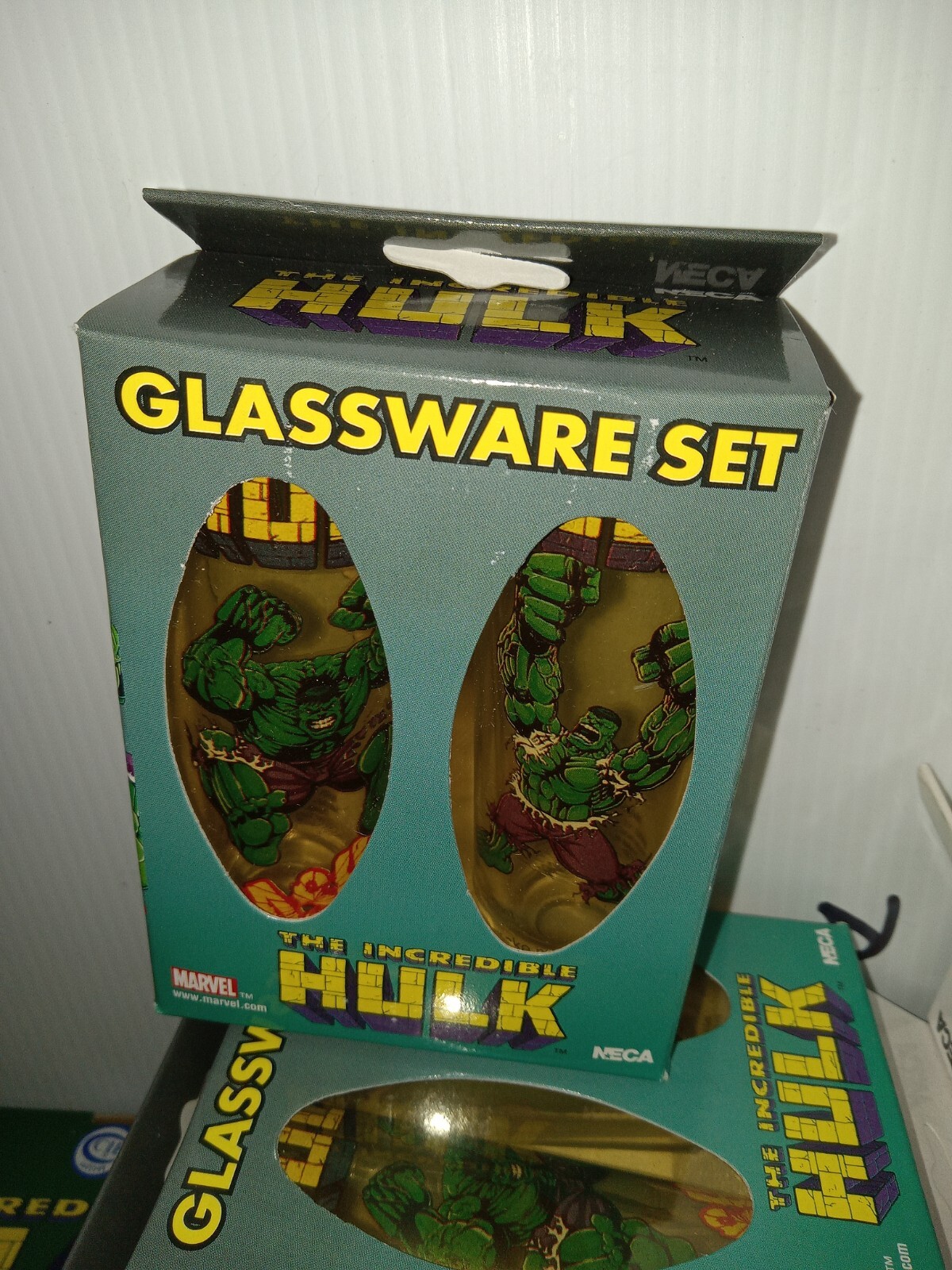 NECA Marvel:  The Incredible Hulk Shot Glasses Glassware Set NIP new #502