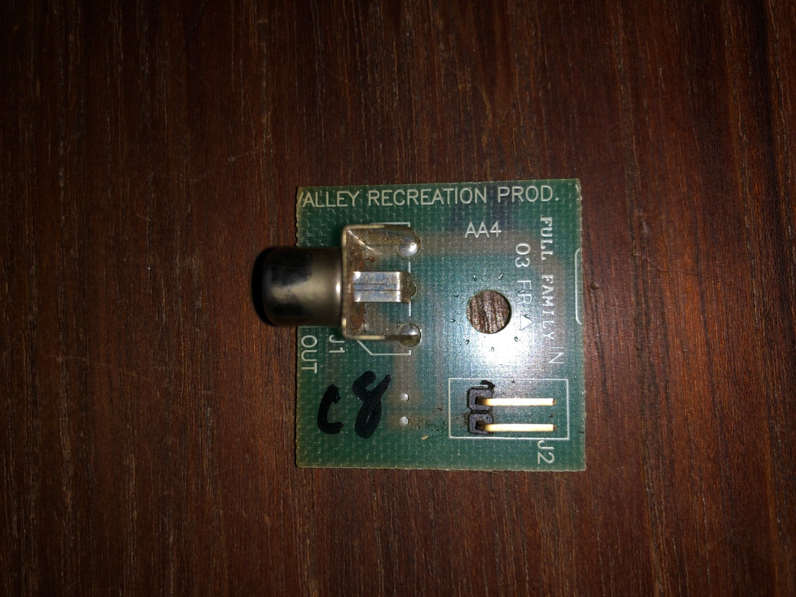 VALLEY COUGAR DART C8 IO PCB PART # AA4, DARTS ARCADE ####