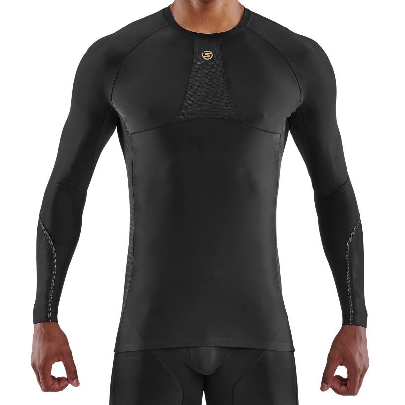 DEAL | Skins Series-5 Mens Compression Long Sleeve Top (Black)