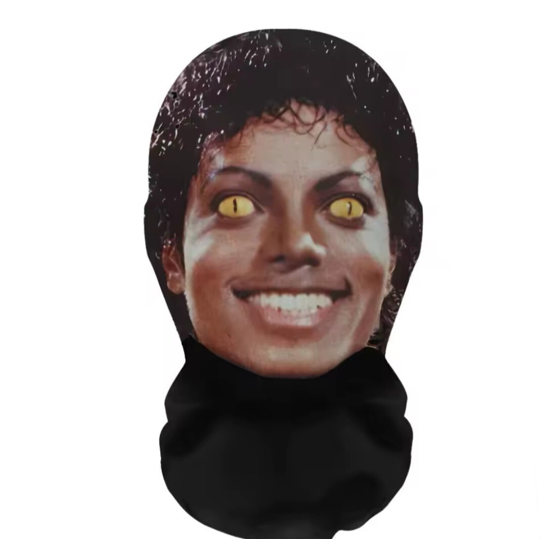Michael Jackson Shiesty Mask THRILLER Spooky Horror Halloween Cosplay Funny