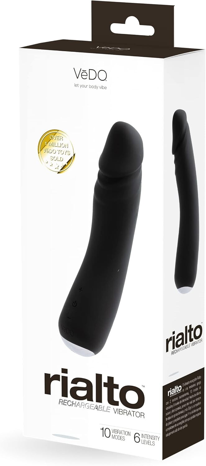 Brand New VeDO Rialto Rechargeable Vibrator 10 Modes 6 Levels Waterproof