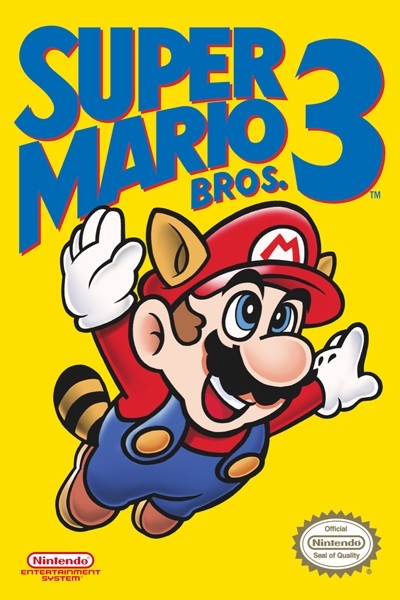 NINTENDO SUPER MARIO BROS 3 COVER POSTER PRINT NEW 24x36 FREE SHIPPING