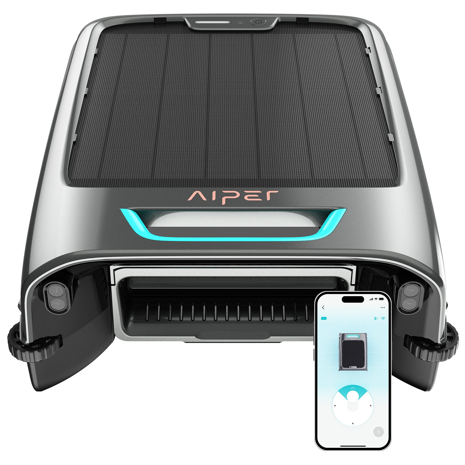 Aiper Robotic Pool Skimmer Automatic Surface Cleaner Solar Power,Surfer S2