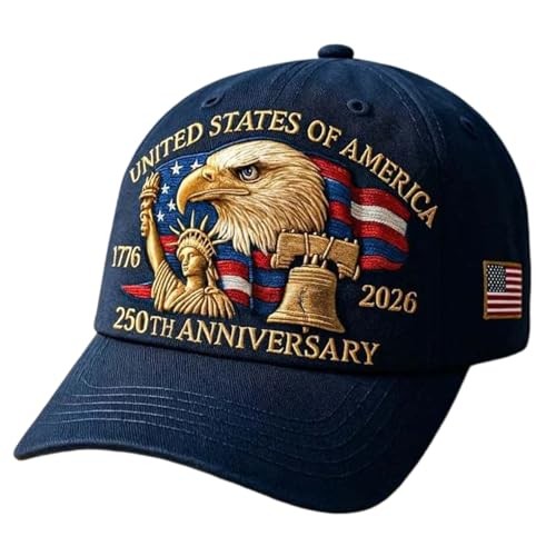 250th Anniversary USA Adjustable Retro Embroidered Baseball Cap
