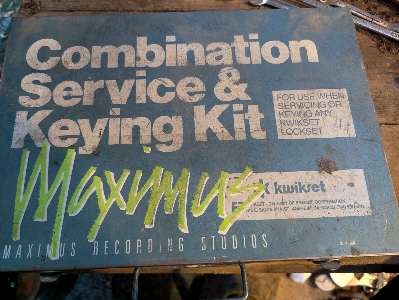 Vintage Kwikset Emhart Combination Service & Keying Kit w Metal Case Partial Kit