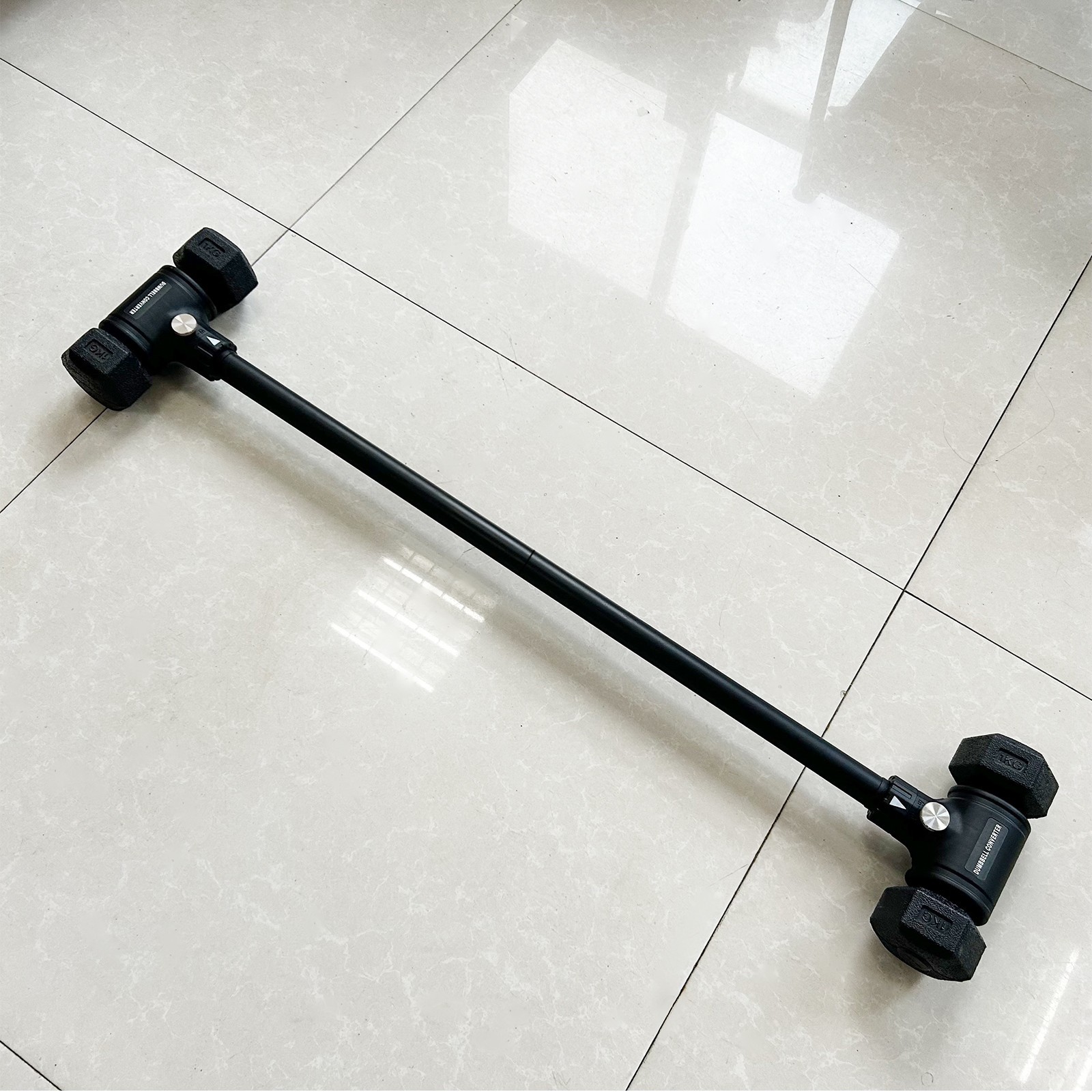 Upgrade Split Dumbbell Barbell Converter Bar Adjustable Capacitry Gym Strength