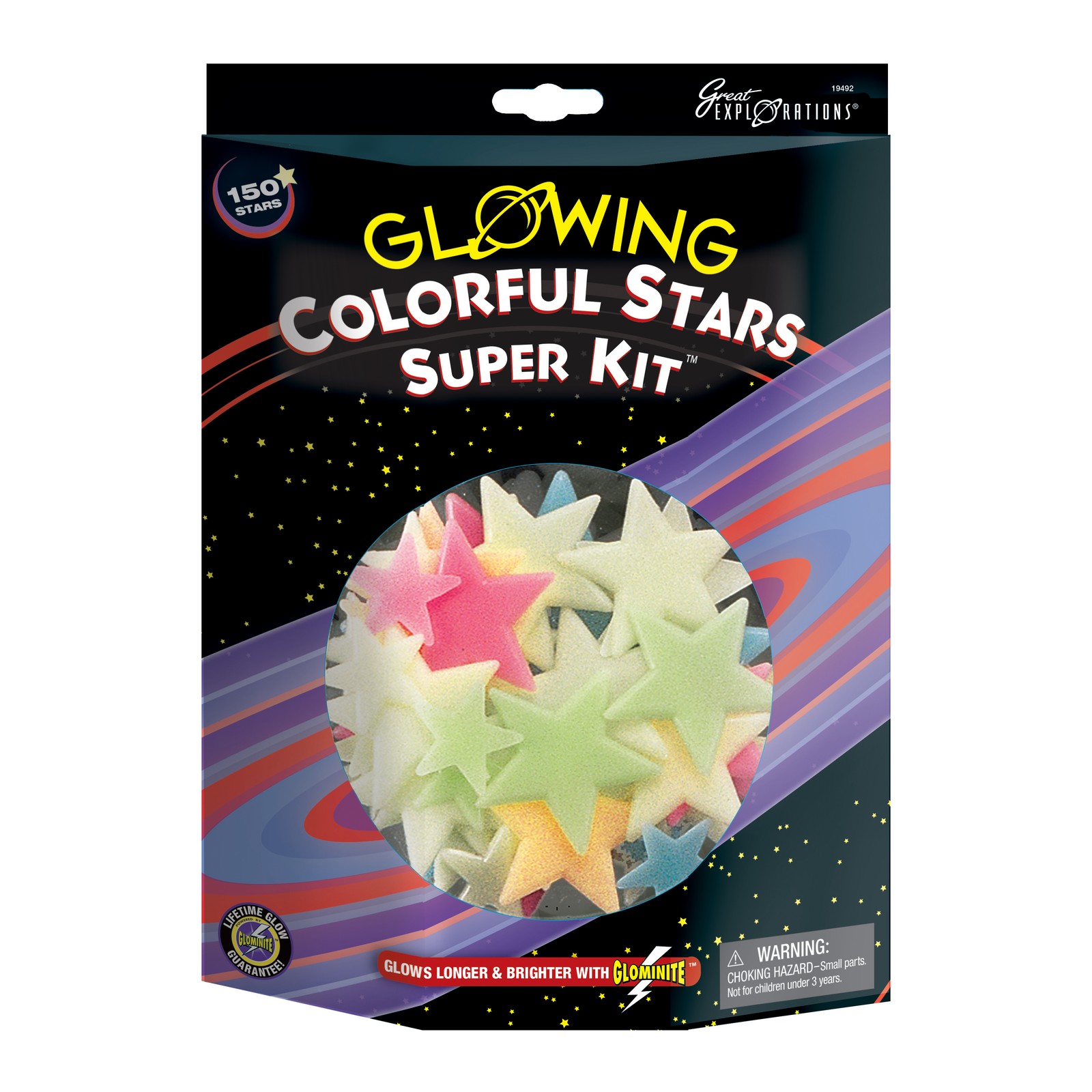 New - Great Explorations Glowing Colorful Stars Super Kit - Ages 5+ | 1+ players