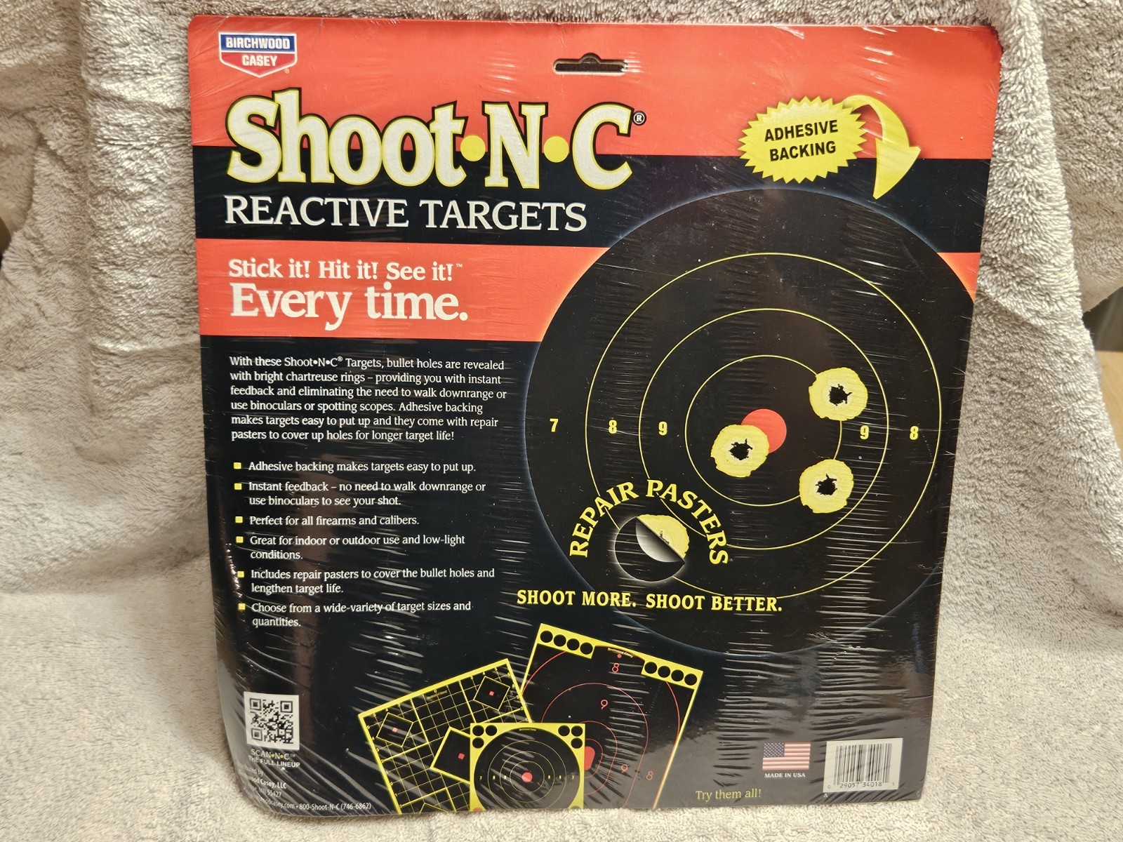 NEW! Birchwood Casey Shoot-N-C Reactive Target (Pack of 50)