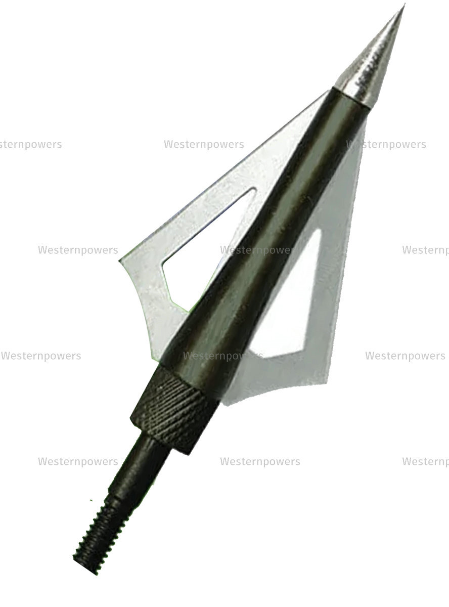 60 Count Broad Head Spear Tips 3 Blade Compound Bow or Cross Bow Tips