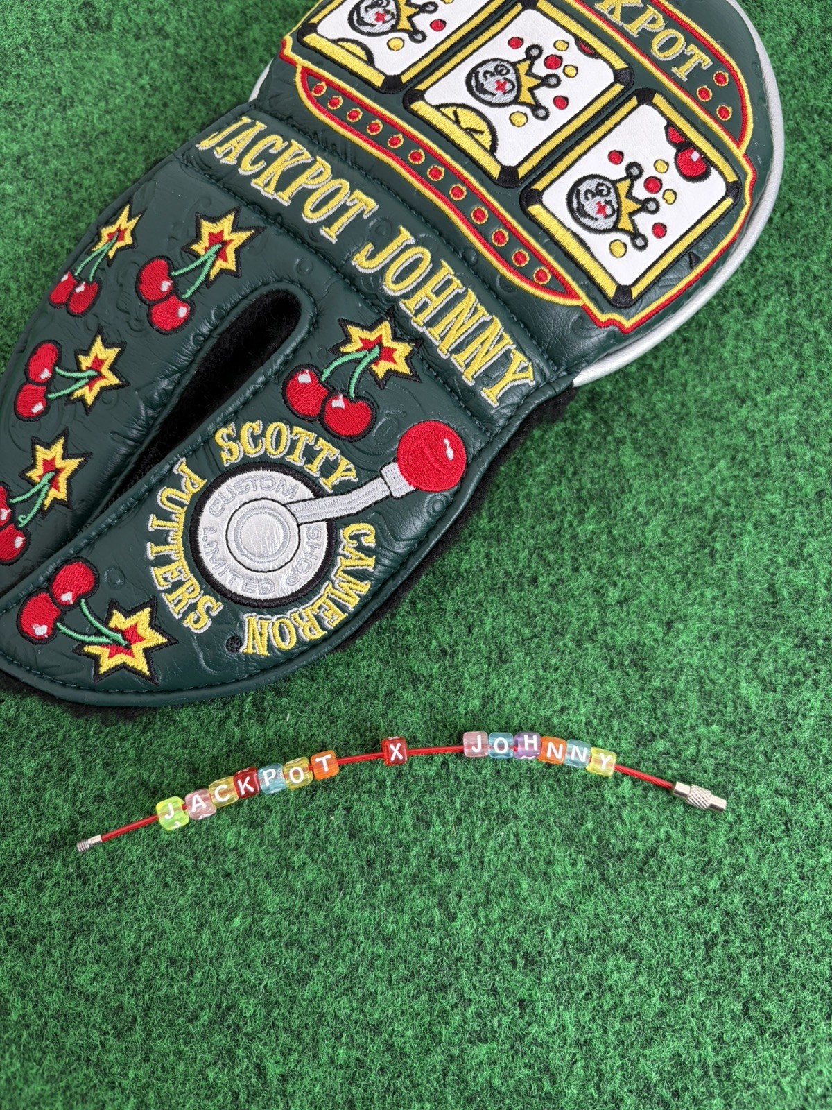 Jackpot Johnny Block Letter Keychain