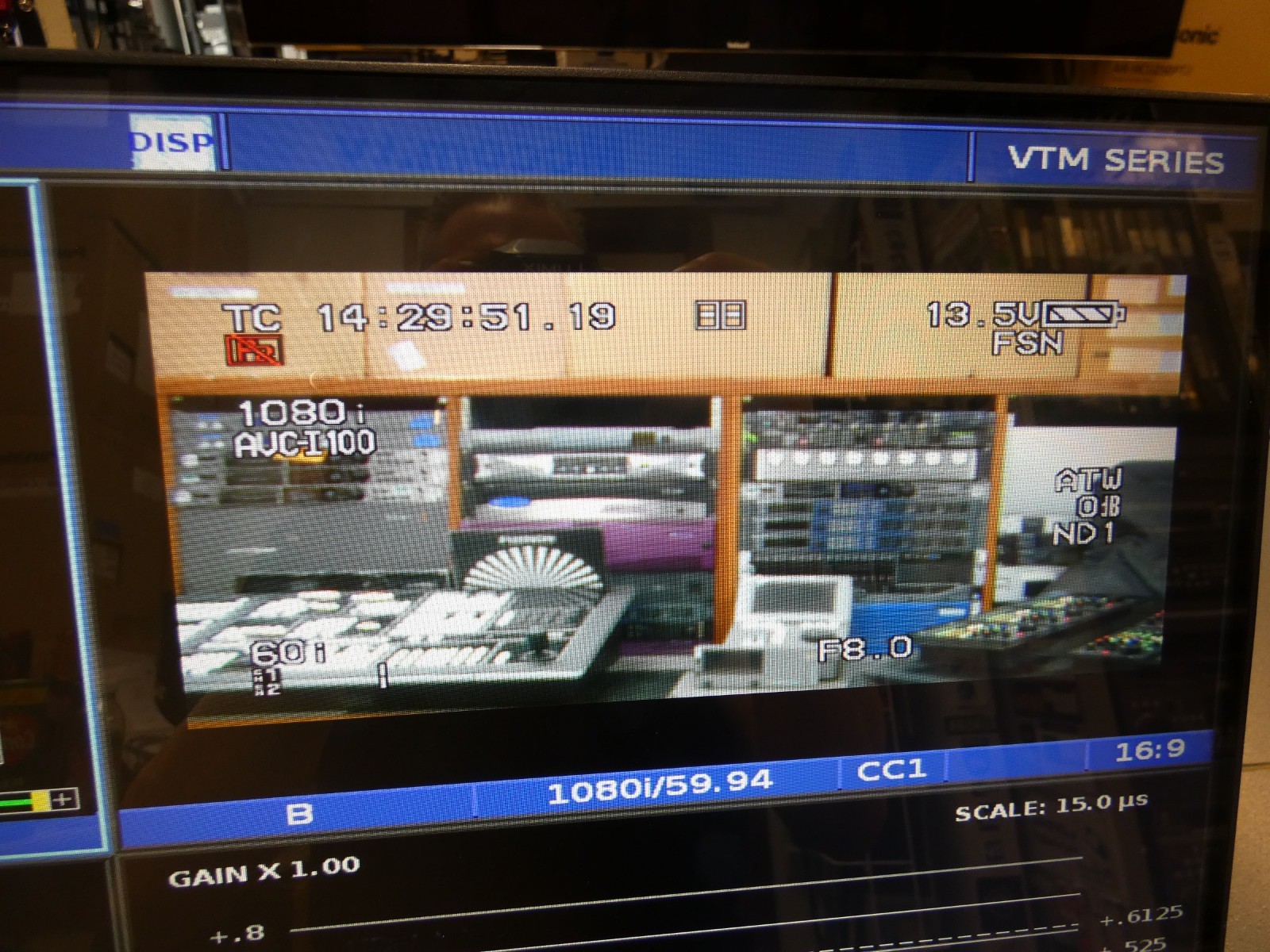Harris Videotek VTM-4100 PKG-E Rasterizer w/Option EYE-2, Audio Option A3-OPT 3