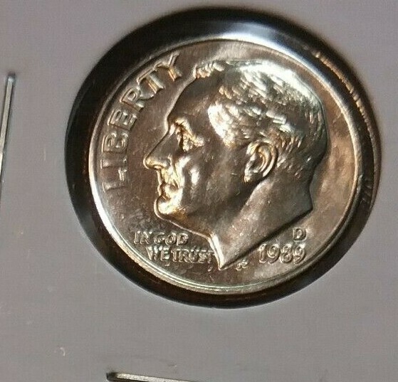 1989 Roosevelt Dime  D - BU - Uncirculated