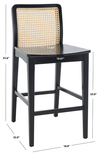 Safavieh BENICIO RATTAN COUNTER STOOL, Reduced Price 2172734089 BST1506C-SET2