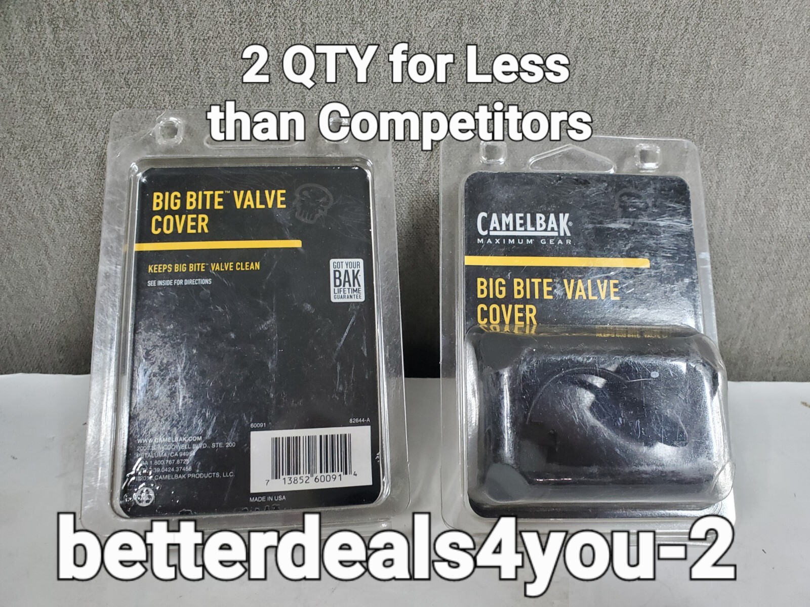 Camelbak Big Bite 2 Of Them Brand New Valve Cover Black For HydroLink Valve