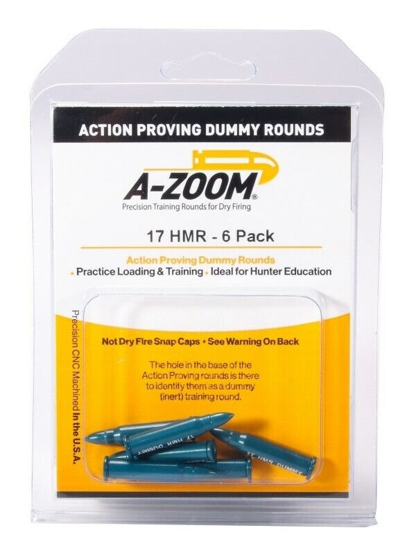 A-Zoom 12202 Rimfire Snap Caps Training Rounds .17 HMR 6/Pk