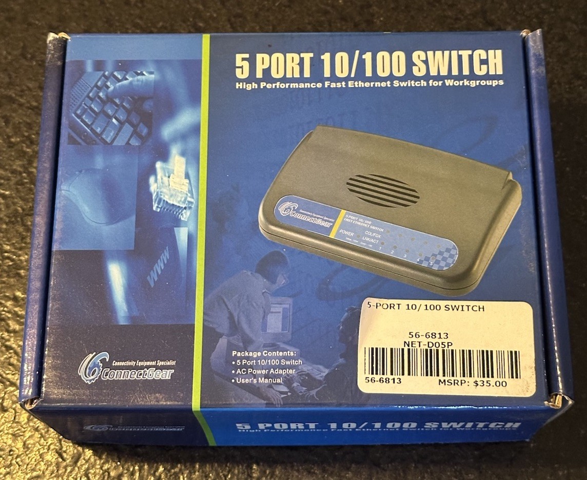 ConnectGear 5 Port Switch 10/100