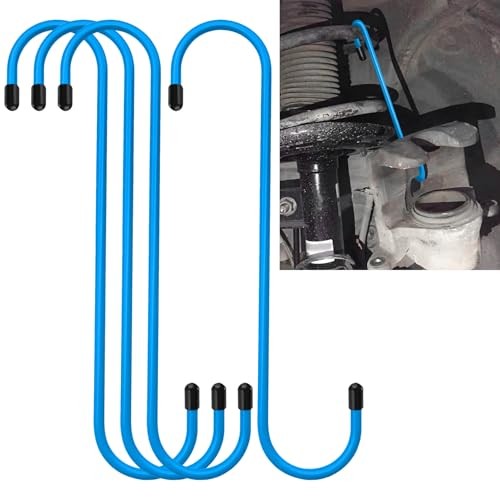Brake Caliper Hangers, Car Brake Caliper Compression Tool with Rubber 4PCS Blue