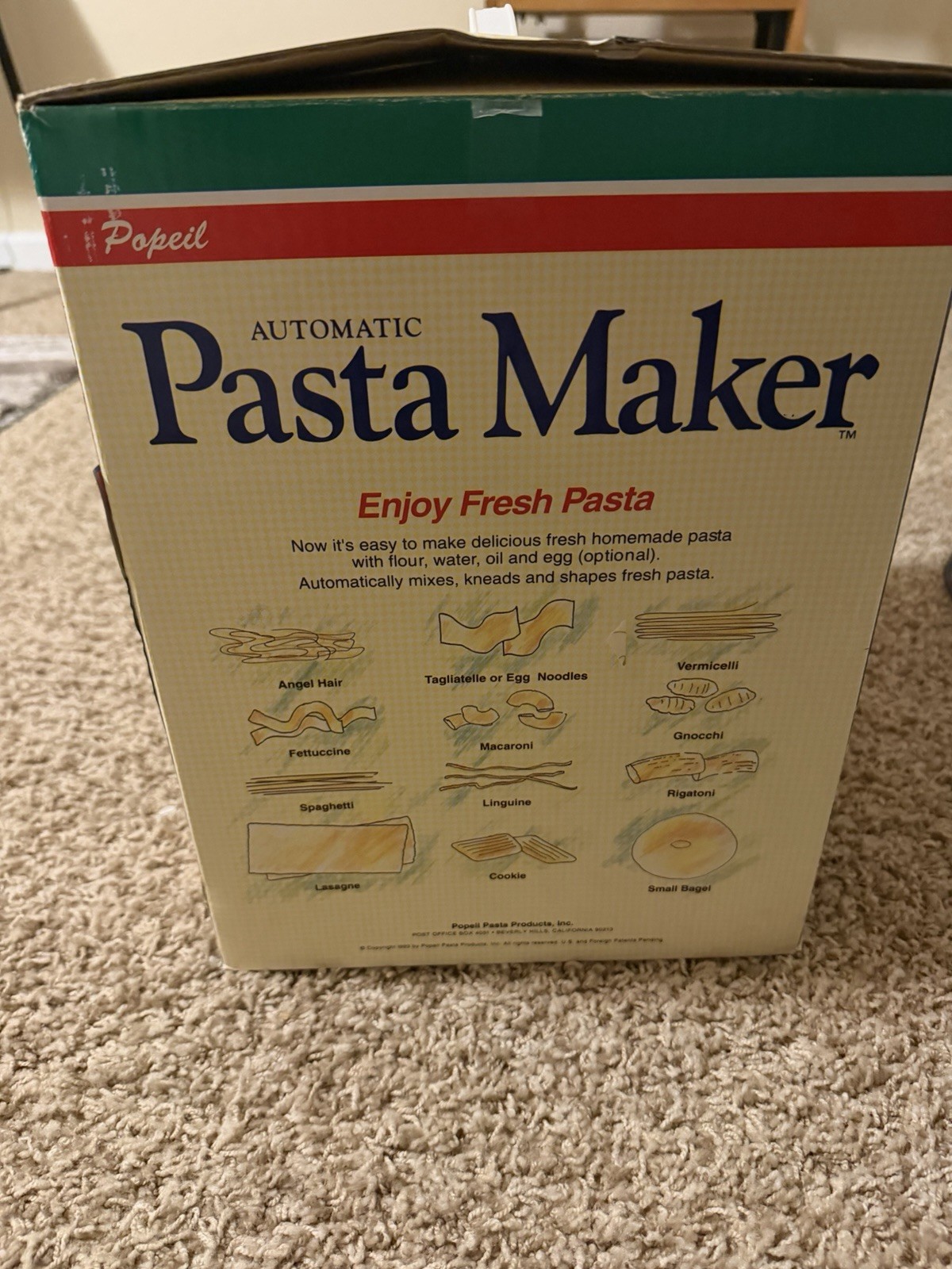 Popeil Automatic Pasta Maker Machine Ronco As Seen On TV
