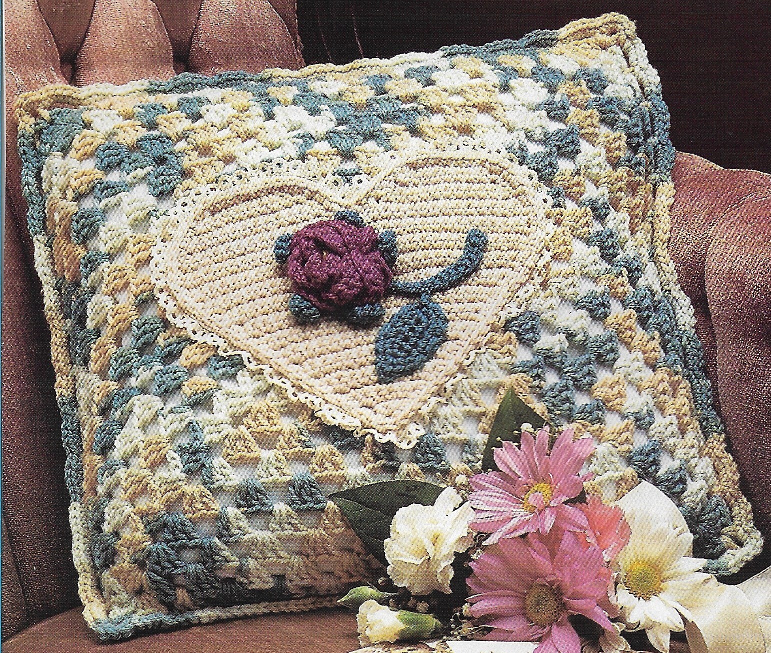 Sweetheart Pillow crochet pattern instructions