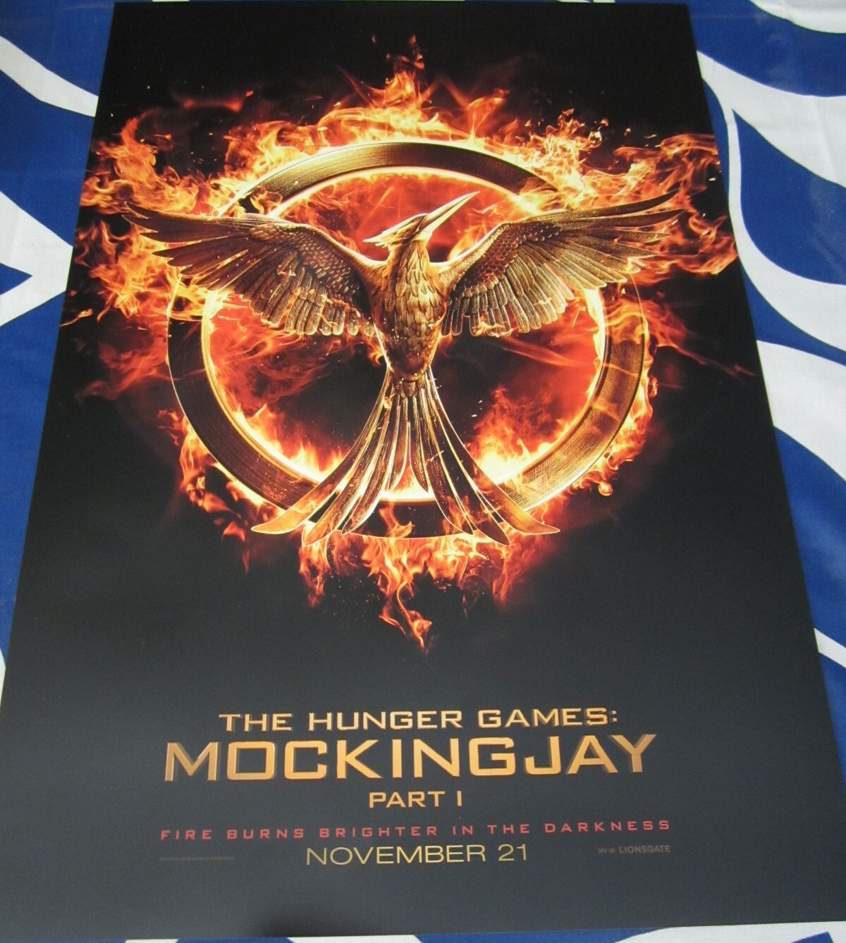 Hunger Games Mockingjay Part 1 movie set of 2 2014 SDCC mini 13x20 promo posters