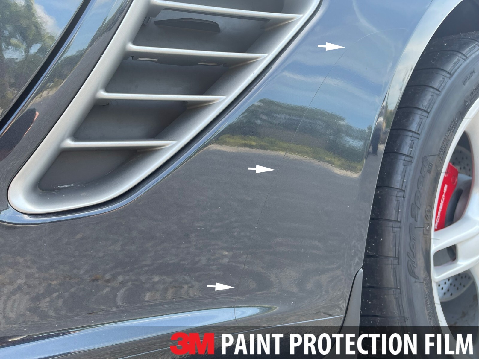 PORSCHE 987 CAYMAN BOXSTER (S) STONE GUARD SET (L/R) - 3M PAINT PROTECTION FILM