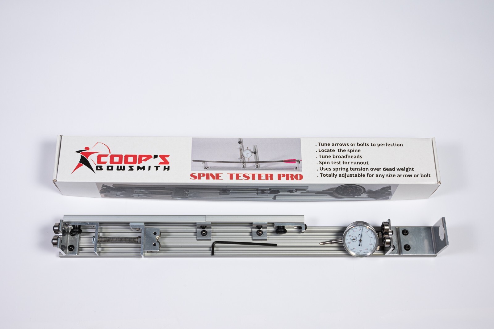 Spine and arrow tester .