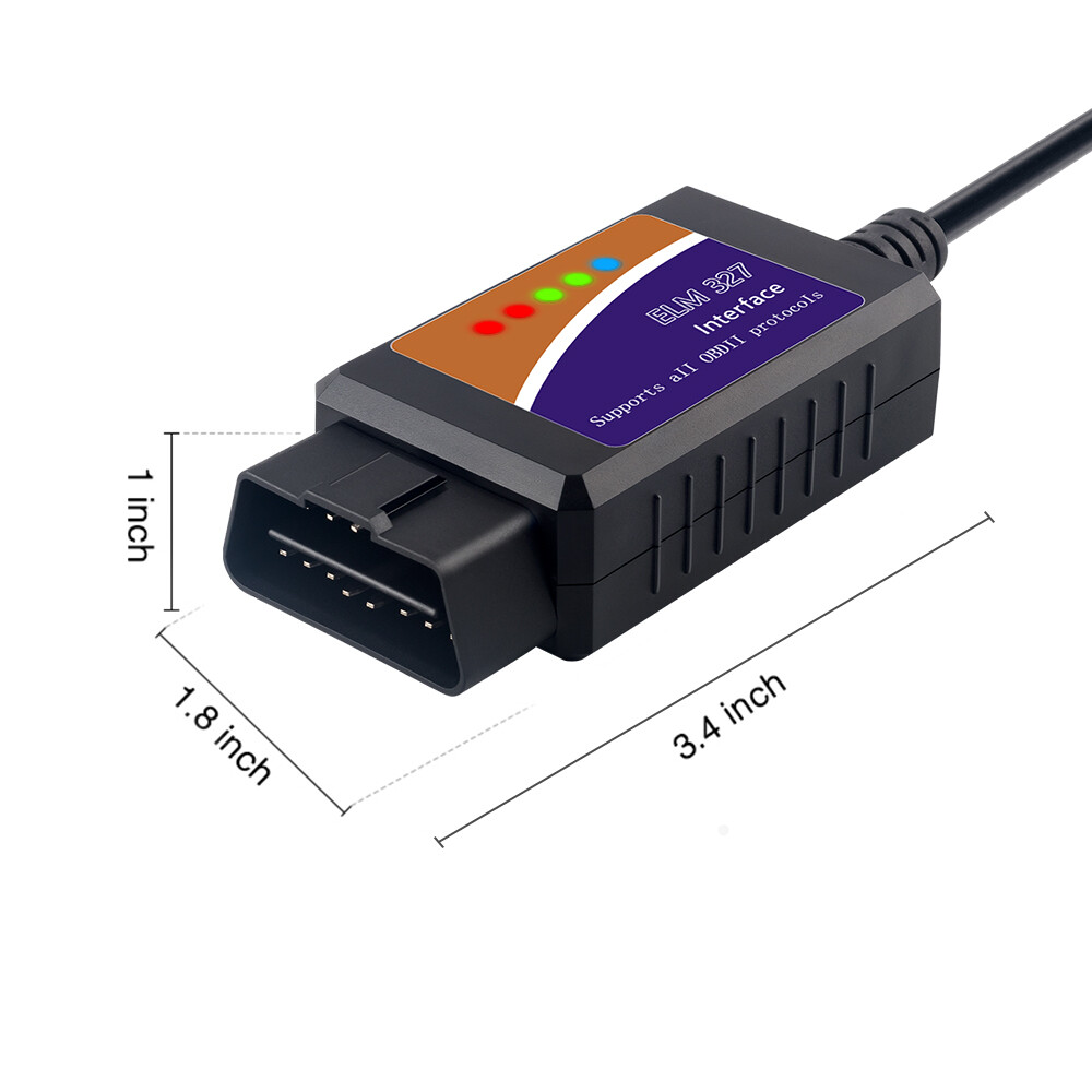 2024 FORScan ELM327 OBD2 Car Diagnostic Scanner Adapter USB Code Reader For Ford