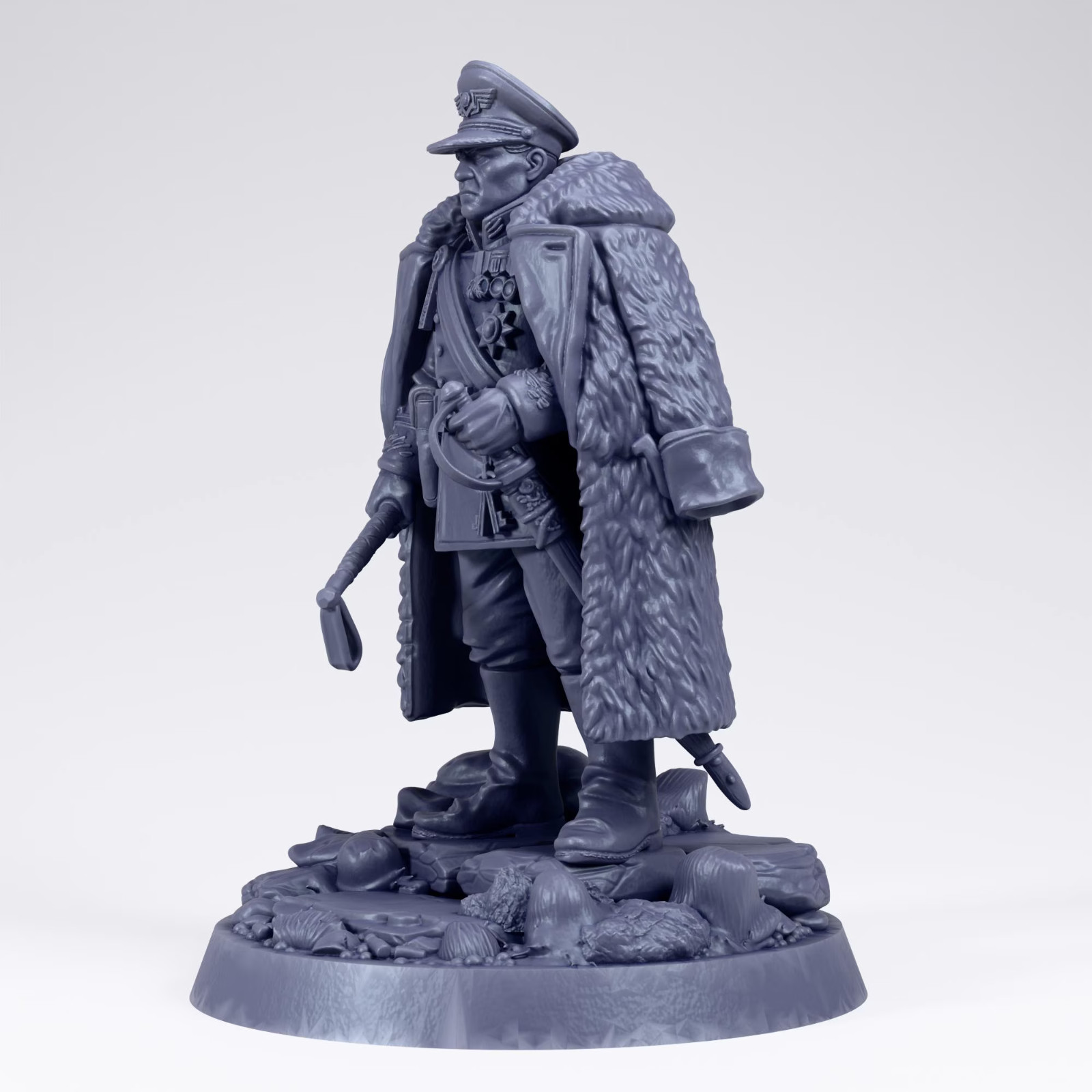 Grimdark Commissar General - Tabletop Sci Fi Proxy Wargaming Miniature