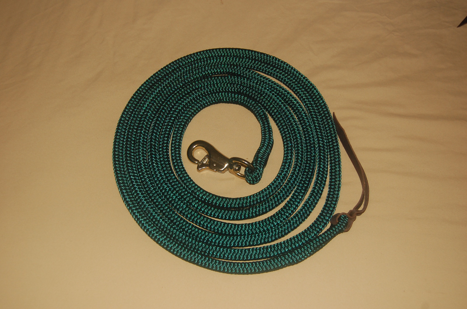 9' HUNTER GREEN TRAINING YACHT ROPE LEAD WITH BULL SNAP FOR PARELLI METHOD