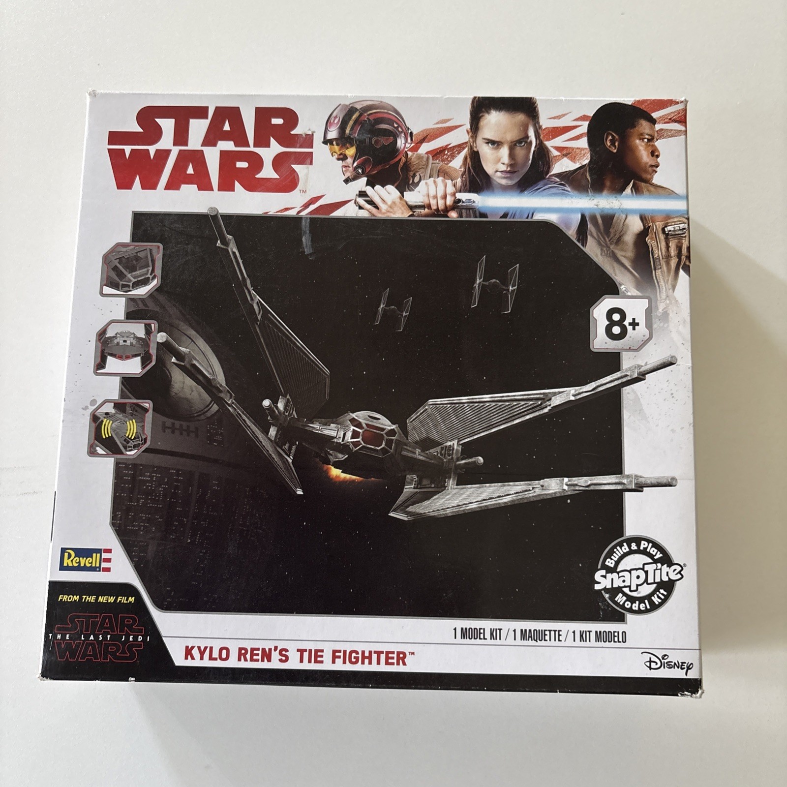 Revell Star Wars Kylo Ren’s TIE Fighter Snap Tite Model Kit 85-1647 NIB