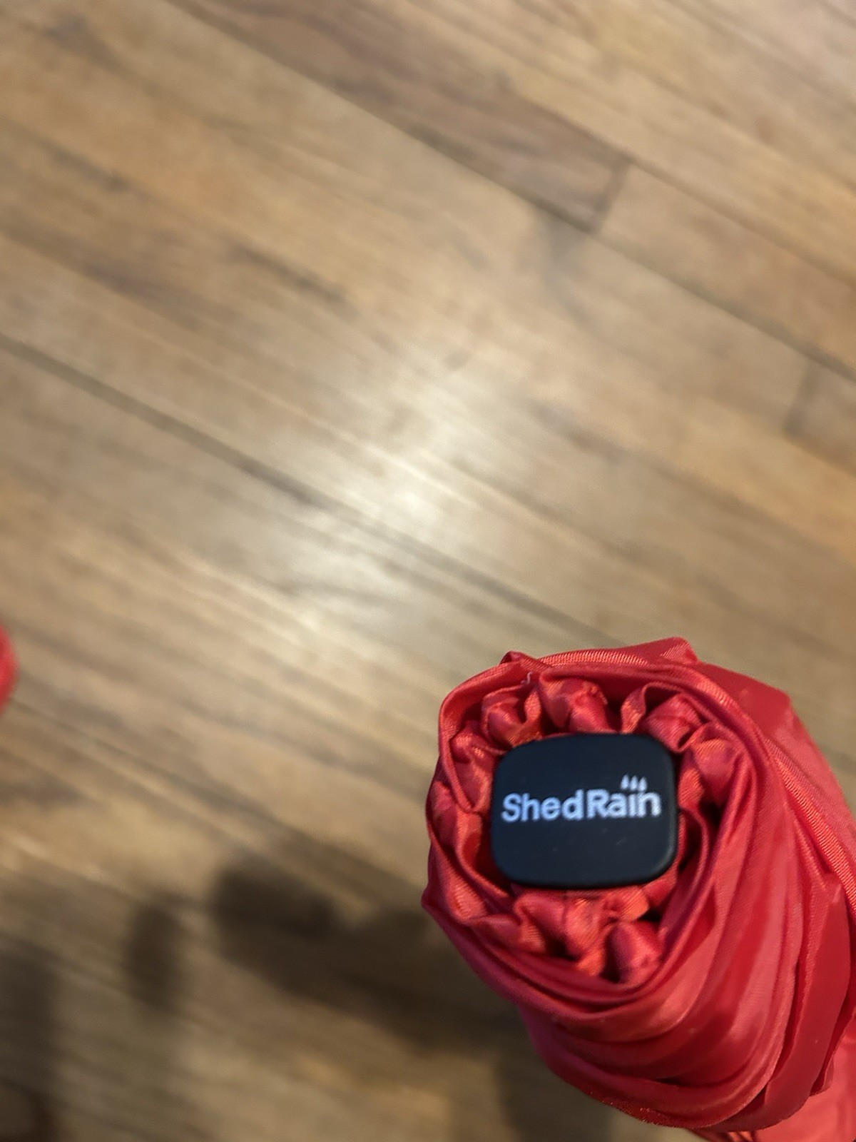 Shed Rain 3M Scotch Lite Auto Push Button Umbrella Reflective Material Red New