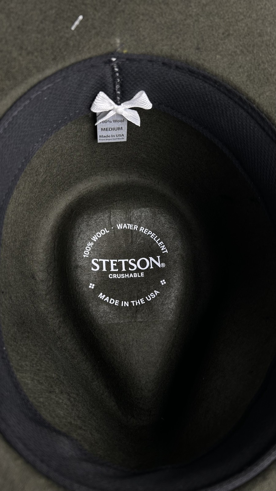 Stetson Mens Gallatin Crushable Wool Hat - Sage - M
