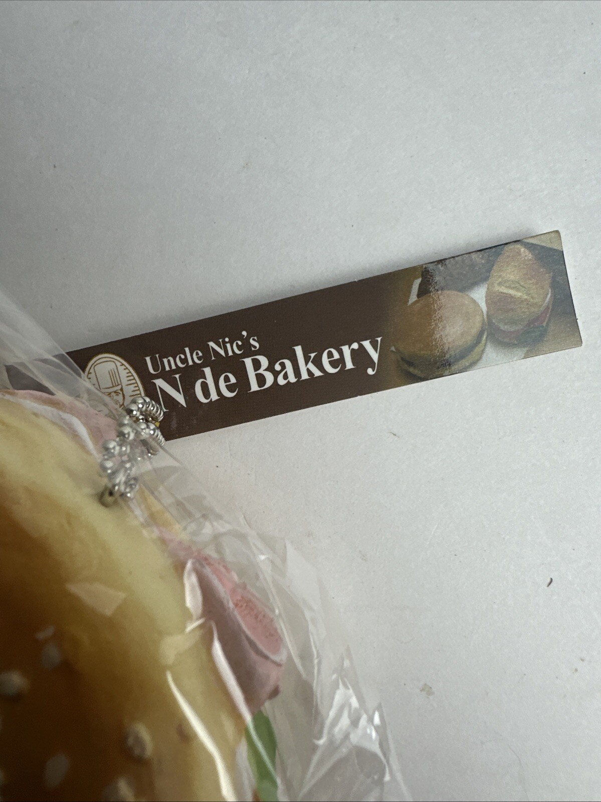 Uncle Nic’s N De Bakery Bagel Sesame Seed Everything squish Charm Sandwich