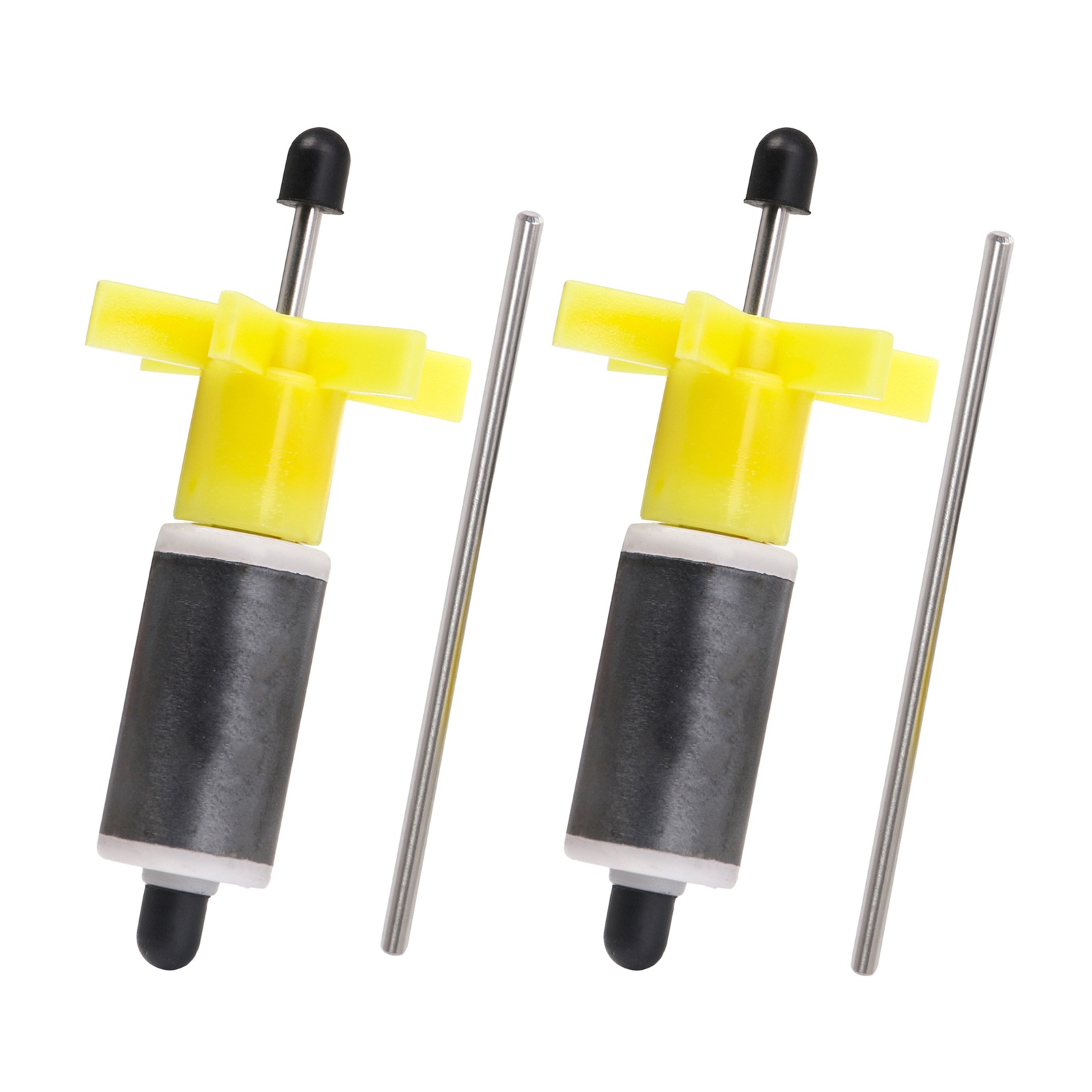 Submersible Pump Impeller Rotor Yellow 16mm Replacement Parts Pack of 2