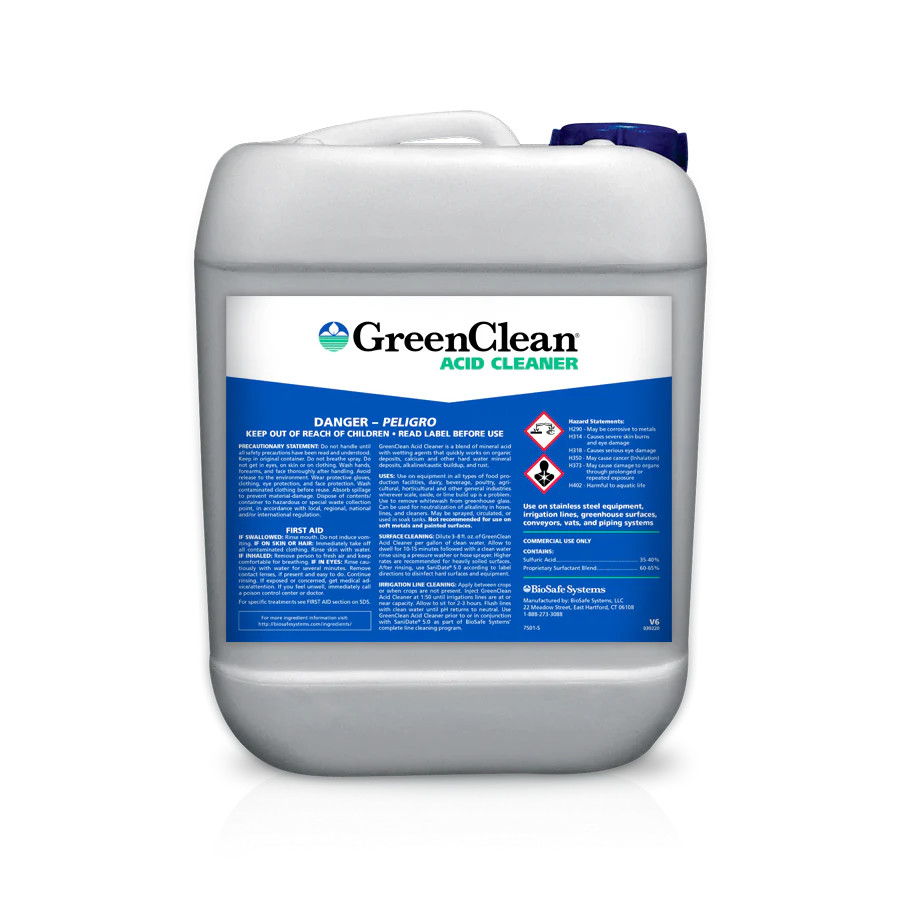 BioSafe Systems GreenClean High Strength Acid Cleaner *HAZ* - 5-Gallon 5-Gallon