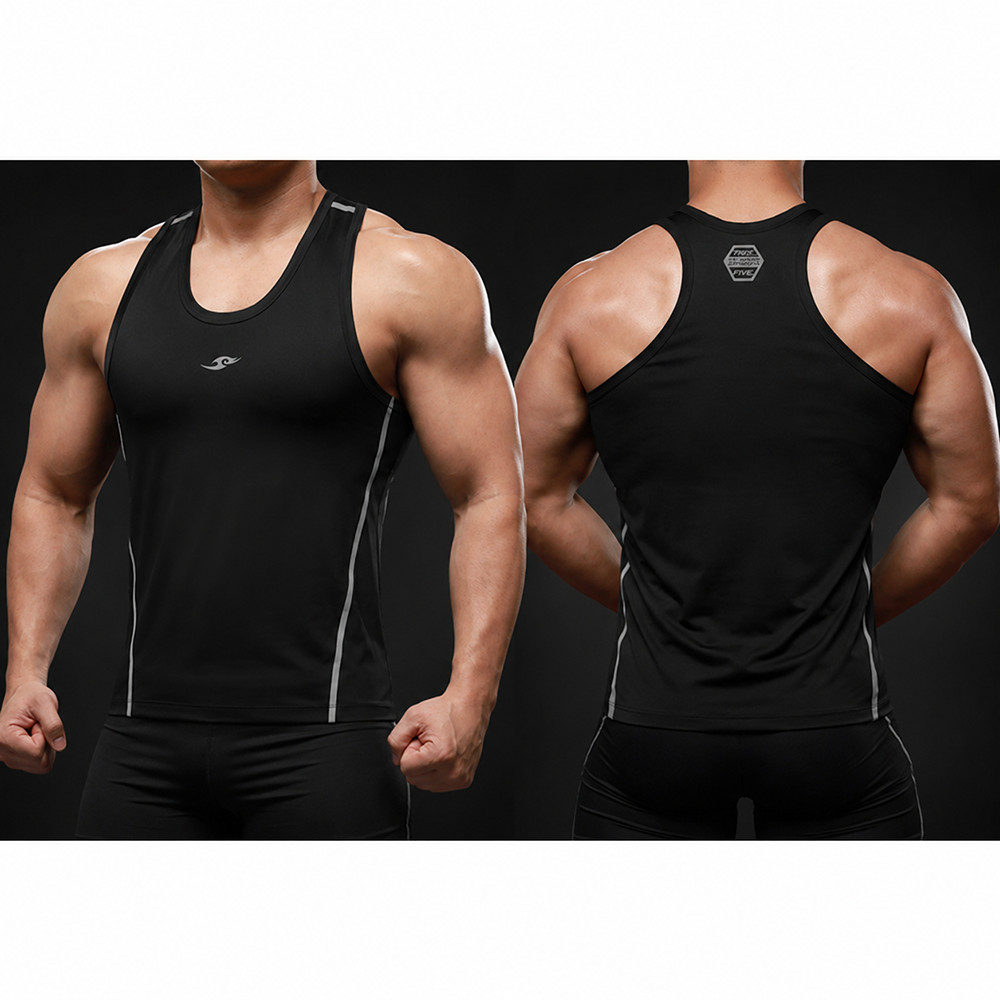 Take Five Recovery Compression Tank Top Mens Gym Workout Base Layer Shirt 076