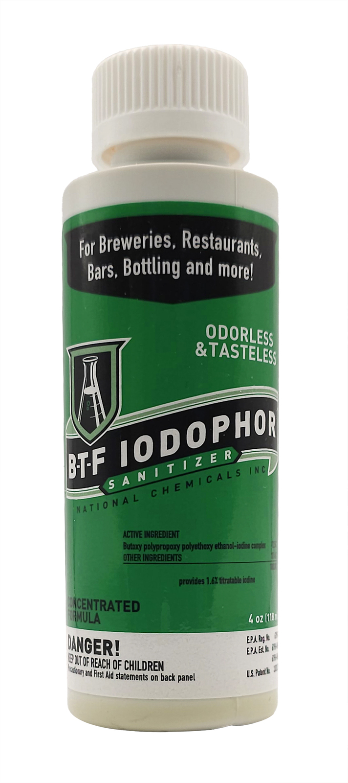 Iodophor Sanitizer for Brewing or Wine Making 4oz
