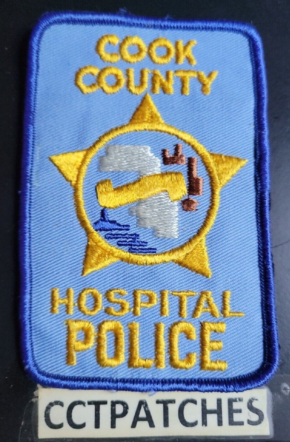 COOK COUNTY, ILLINOIS HOSPITAL POLICE SHOULDER PATCH IL