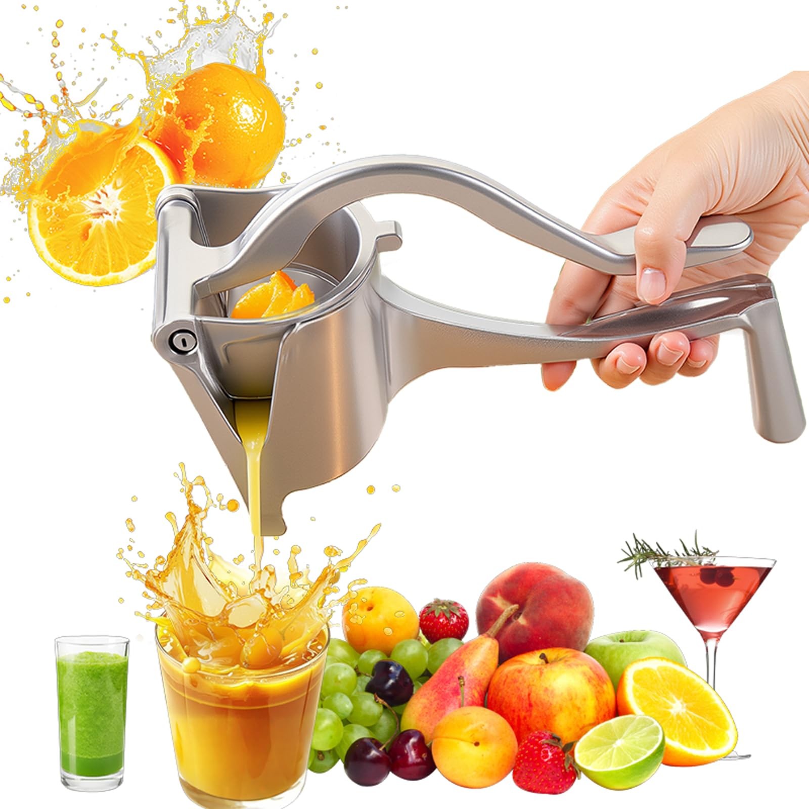 Exprimidor De Frutas Manual De Aleacion De Aluminio Với Capacidad De Lujo