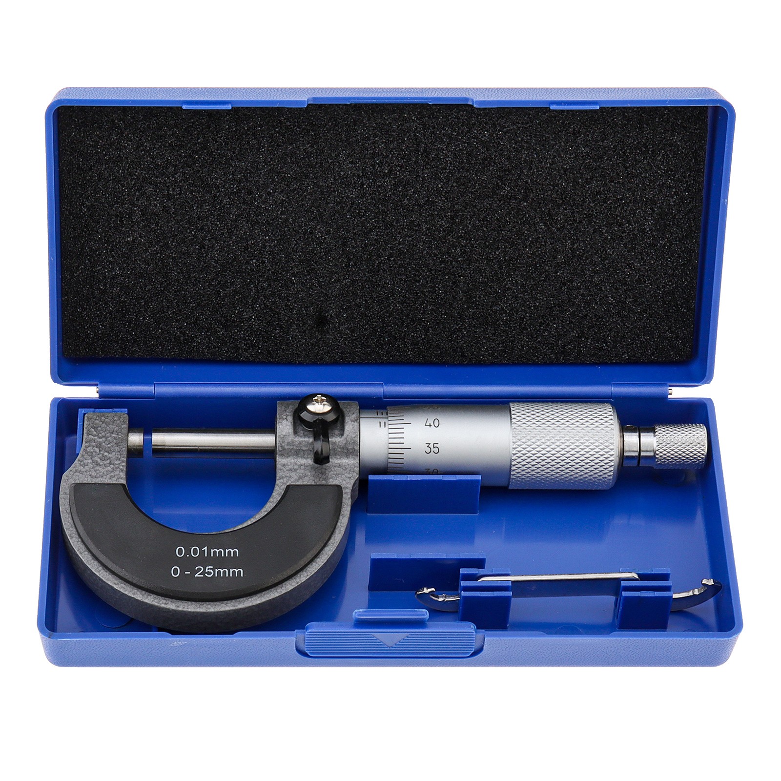 0-25 mm Accuracy 0.01 mm Mechanical Metric Outside Micrometer with Box