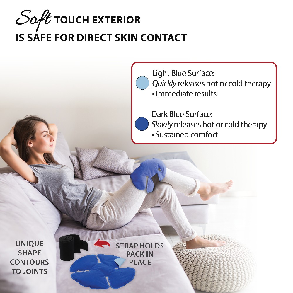 Dual Comfort Clover Pack – Reusable Hot & Cold Therapy Pack with Compression