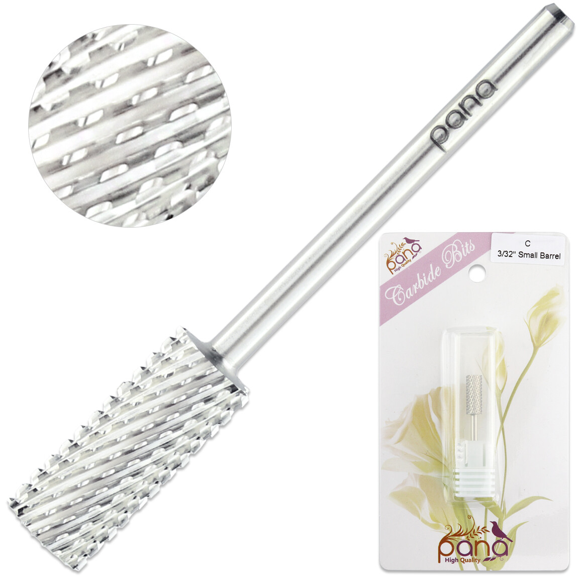 Professional Silver Small Barrel Nail Carbide Drill Bit Coarse Grit