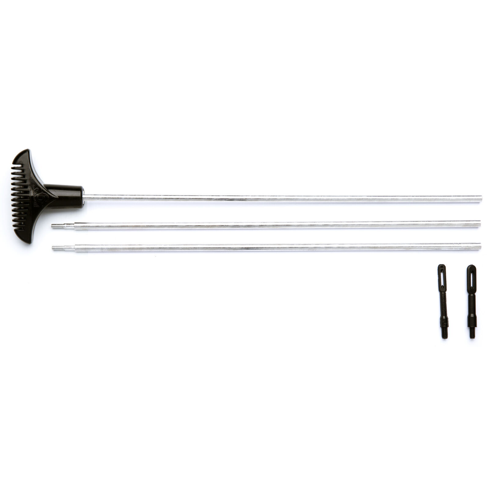 Hoppes 3-Piece Aluminum Rod Set All Calibers Ball Bearing Swivel Handle Poly Bag